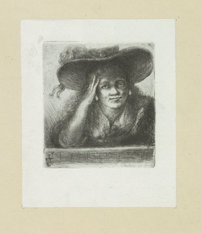 Vrouw sætter runde hakkede The Compleat Work of Etchings af John Chalon / Oeuvre Complette des Eaux Fortes af Jean Chalon (serietitel) af Jan Chalon