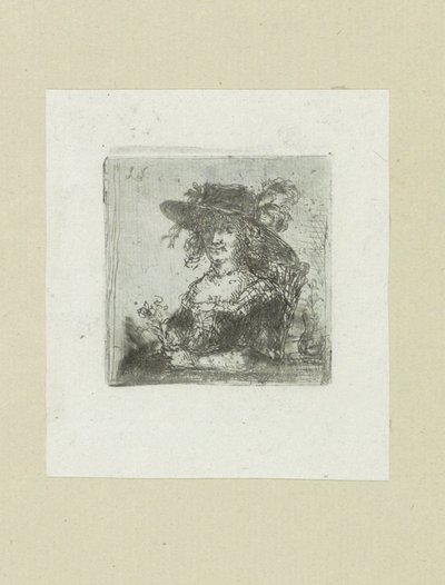 Zittende kvinde met hoed The Compleat Work of Etchings af John Chalon / Oeuvre Complette des Eaux Fortes af Jean Chalon (serietitel) af Jan Chalon