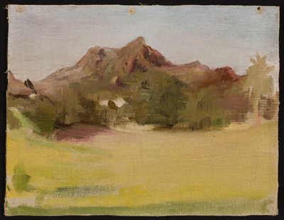 Landschaft mit Bergen. Aus der Reise nach Indien af Jan Ciągliński
