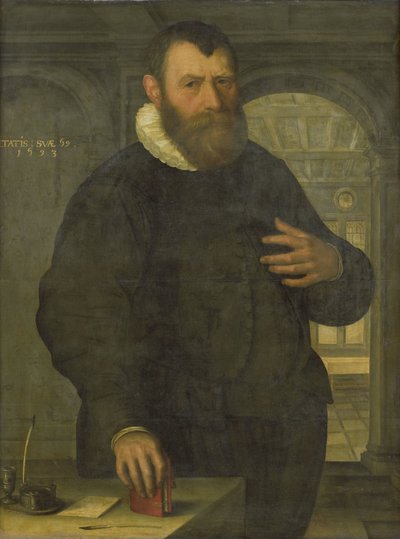 Portræt af Bartholomeus van der Wiere (1534-1603) af Jan Claesz. (attributed to)
