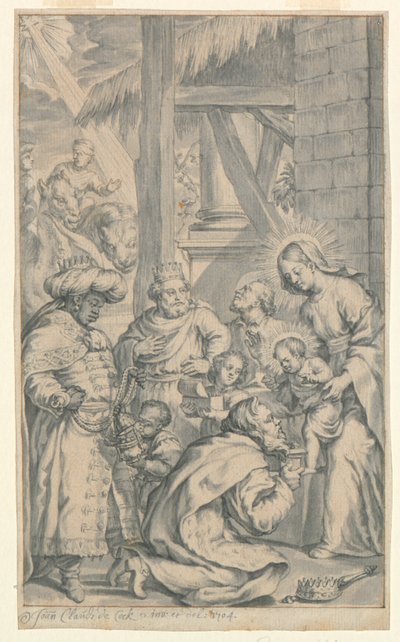 Tilbedelse af de hellige tre konger af Jan Claudius de Cock