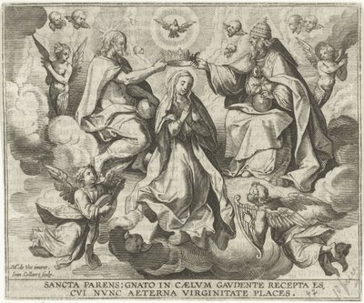 Marias kroning af Jan Collaert (II)