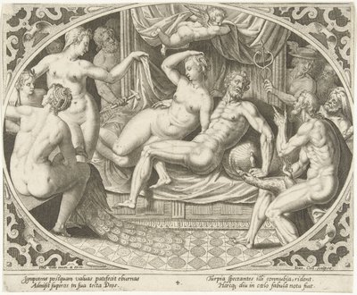 Venus og Mars fanget i utroskab Venus og Mars (serietitel) af Jan Collaert (II)