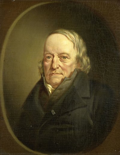 Portræt af Johannes Kinker, digter og filosof, professor i Liège af Jan Cornelis van Rossum