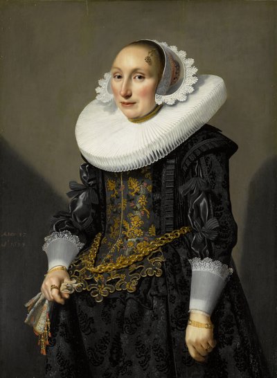 Portræt af Adriana van der Aam af Jan Damen Cool