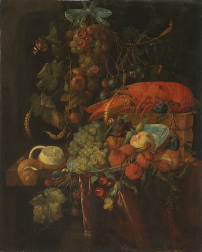 Stilleben med frugt og en hummer af Jan Davidsz. de Heem (copy after)