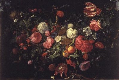 Stilleben af blomster og frugt af Jan Davidsz de Heem