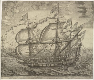 Krigsskibet Trekroner af Jan Diricks van Campen