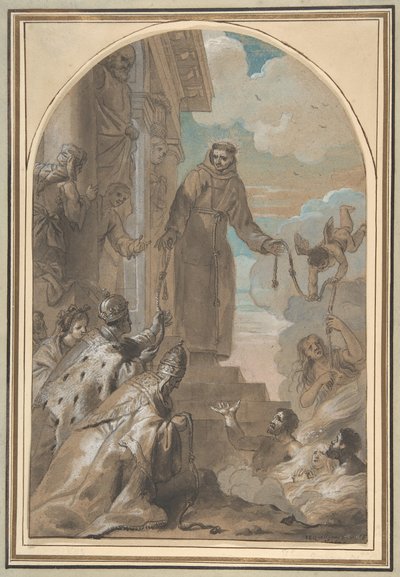 The Distribution of the Franciscan Cords, 1667. af Jan Erasmus Quellinus