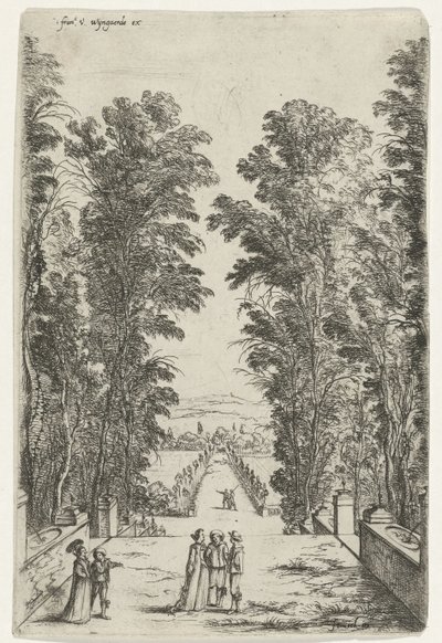 Terrasse i en park af Jan Fouceel