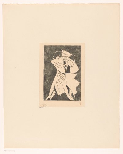 dansende par af Jan Frank (signed by artist)