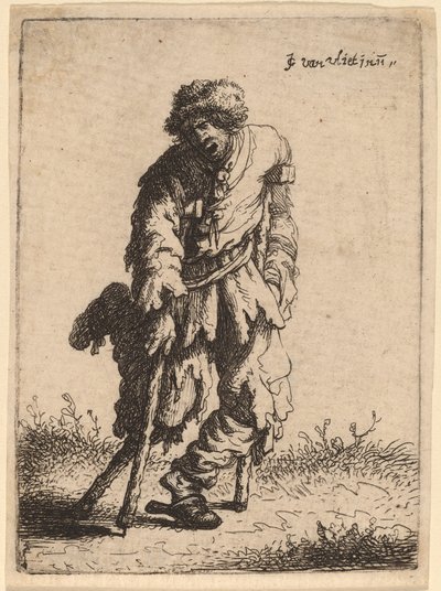 Tigger med et træben, 1632. af Jan Georg van Vliet