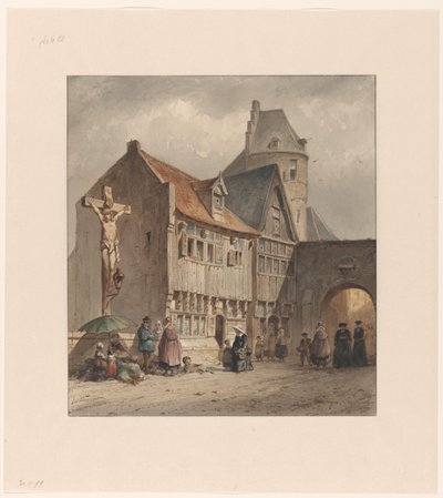 Gade i Antwerpen af Jan Gerard Smits
