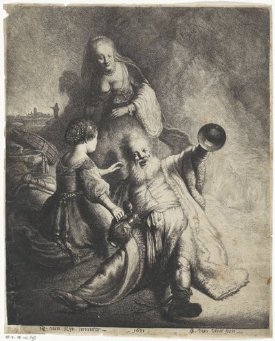 Lot og hans døtre af Jan Gillisz. van Vliet