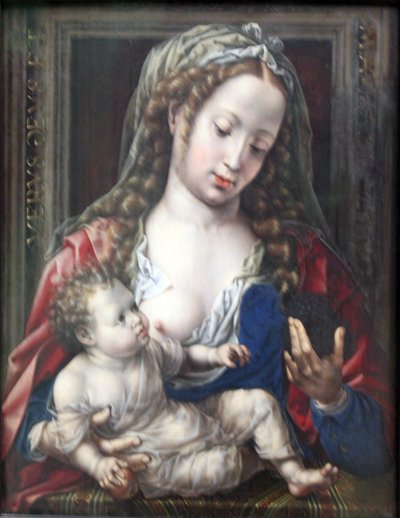 Tysk: Maria mit dem Kind Maria med Kristusbarnet af Jan Gossaert