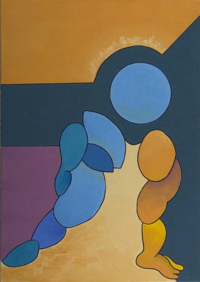 Adoration, 2008 (olie på lærred) af Jan Groneberg