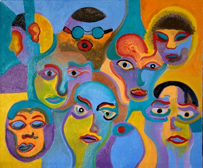Eye Witnesses nr 2, 2009 (olie på lærred) af Jan Groneberg