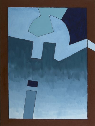 Fortress in the Morning Mist, 2008 (olie på lærred) af Jan Groneberg