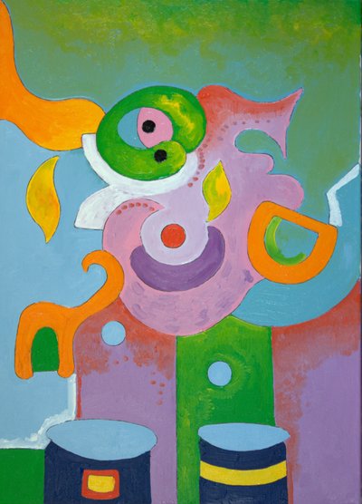 Lady Pediatrician set by the Child, 2009 (olie på lærred) af Jan Groneberg