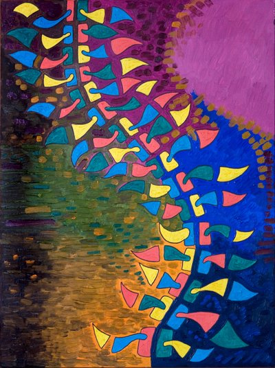 Spine in Ecstasy, 2006 (olie på træ) af Jan Groneberg