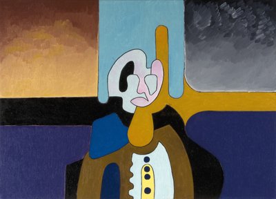 Den ældre fysiker forstår ikke verden længere, 2008 (olie på lærred) af Jan Groneberg