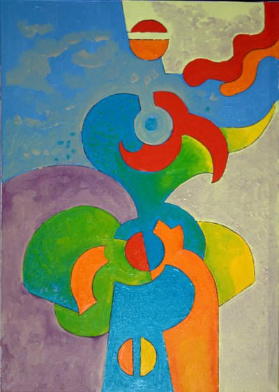 This is not a Parrot, 2009 (olie på lærred) af Jan Groneberg