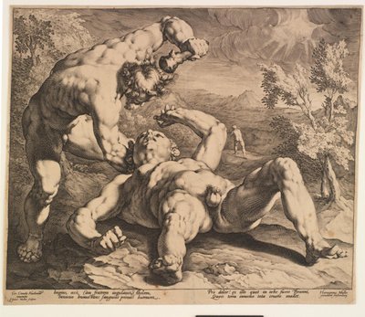 Kain dræber Abel af Jan Harmensz. Muller