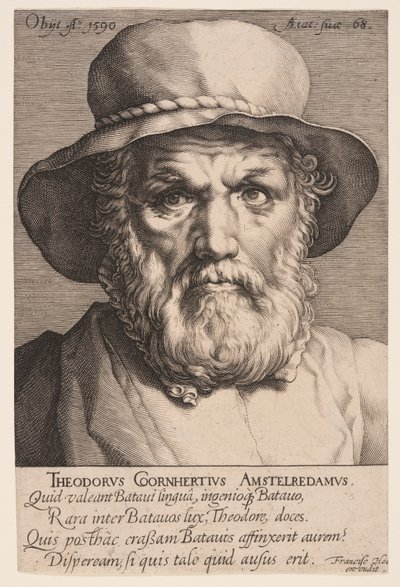 Dirck Volkertsz. Coornhert af Jan Harmensz. Muller