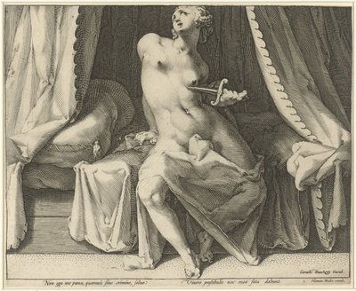 Lucretias død af Jan Harmensz. Muller