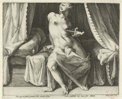 Lucretias død af Jan Harmensz. Muller