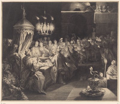 Belshazzars fest af Jan Harmensz. Muller