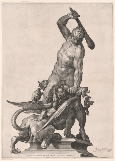 Herkules dræber hydraen af Jan Harmensz. Muller