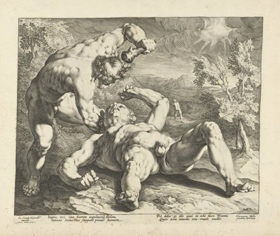 Kain dræber Abel af Jan Harmensz. Muller