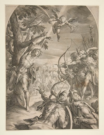 Sankt Sebastians martyrium af Jan Harmensz. Muller