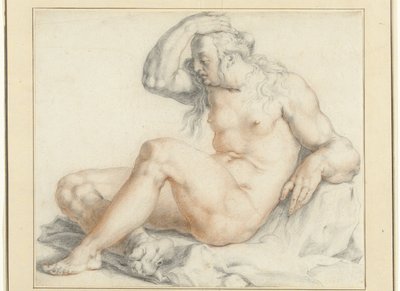 Nøgen siddende kvindefigur af Jan Harmensz. Muller