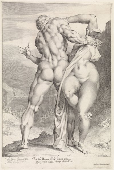 Røveri af en sabinsk kvinde, set bagfra Robbery of a Sabine Woman (serietitel) af Jan Harmensz. Muller