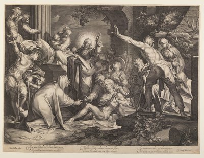 Opvækkelsen af Lazarus af Jan Harmensz. Muller