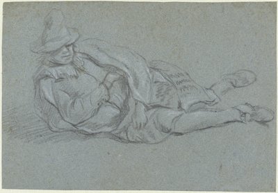 Liggende man af Jan Havicksz. Steen (possibly)