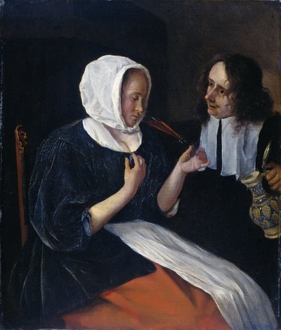 Et par, der drikker af Jan Havicksz. Steen