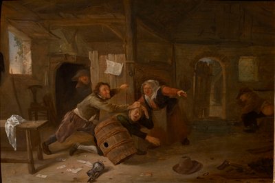 Kæmpende bønder, før 1678. af Jan Havicksz Steen