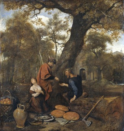 Erysichthon sælger sin datter Mestra, 1660 af Jan Havickszoon Steen