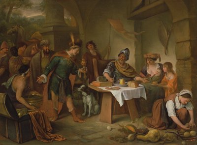 Manius Curius Dentatus og samniternes ambassadører af Jan Havickszoon Steen