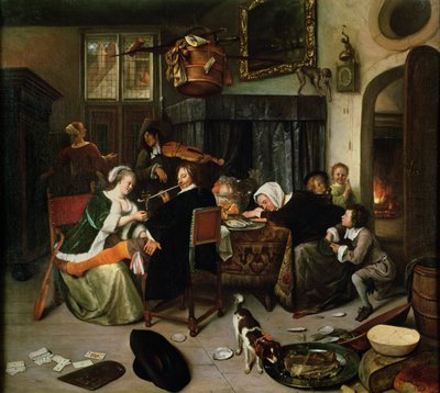Den løsslupne Husholdning, 1668 af Jan Havickszoon Steen