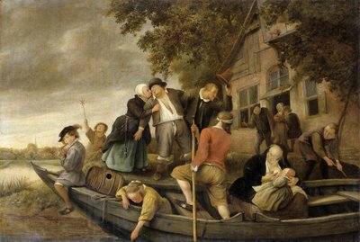 Den glade hjemkomst, 1679 af Jan Havickszoon Steen