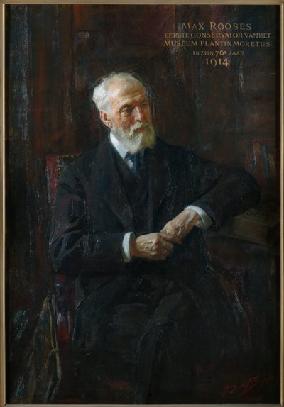 Portræt af Max Rooses 1839-1914, 1914. af Jan Hendrik Luyten