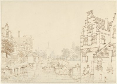En kanal i en by af Jan Hendrik Verheijen