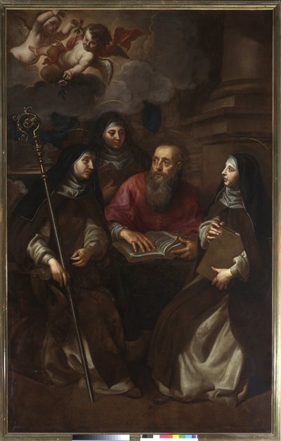 Sankt Hieronymus med tre hellige (maleri af Jan Hovaert