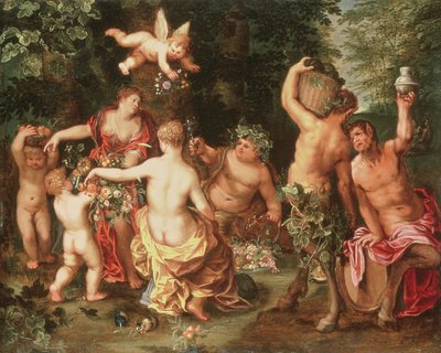 En allegori om overflod af Jan II Brueghel
