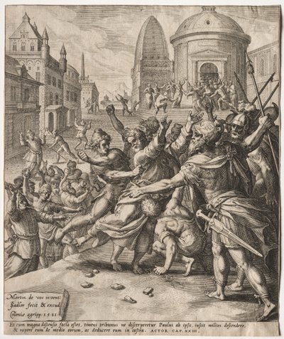 Anholdelsen af St. Paul, 1581. af Jan I Sadeler