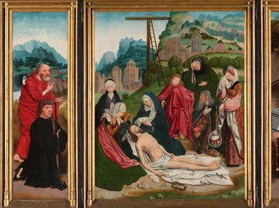 Triptykon med klagesangen af Jan Jansz Mostaert